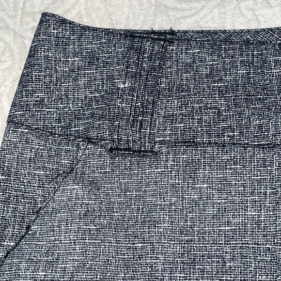 Harve Benard Black White Tweed Print Shorts Sz 6 4" Inseam - Picture 3 of 11